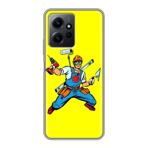 Чехол с рисунком «Строитель» для Xiaomi Redmi Note 12 Чехол с рисунком «Строитель» для Xiaomi Redmi Note 12