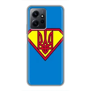 Чохол з картинкою (Патріотичний ГЕРБ) на Xiaomi Redmi Note 12 (Герб - супер герой)