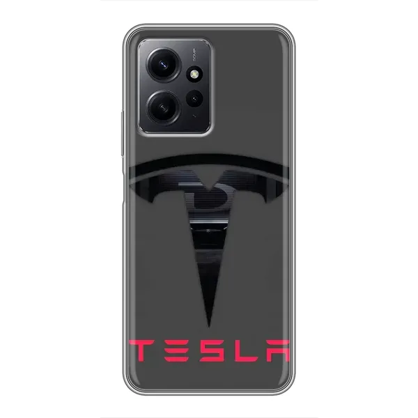 Чехол с рисунком «Logo TESLA» для Xiaomi Redmi Note 12
