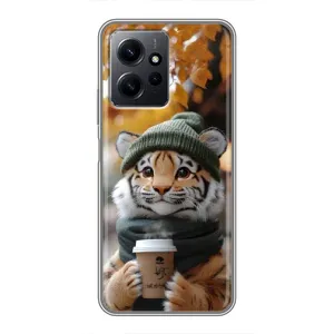 Друкований чохол 'Звірята з кавою' для Xiaomi Redmi Note 12 (Тигр з кавою)
