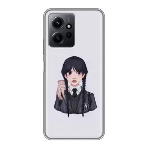 Чехлы с принтом Уэнсдей на Xiaomi Redmi Note 12 (Вещь Венсдей)