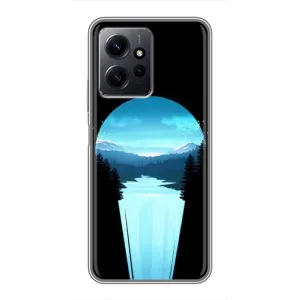Летний Чехол на Xiaomi Redmi Note 12 (Синий Водопад)