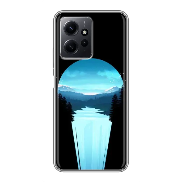 Чехол с рисунком «Синий Водопад» для Xiaomi Redmi Note 12 Чехол с рисунком «Синий Водопад» для Xiaomi Redmi Note 12