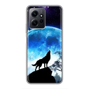 Чохол з Вовком на Xiaomi Redmi Note 12 (Виє на місяць)