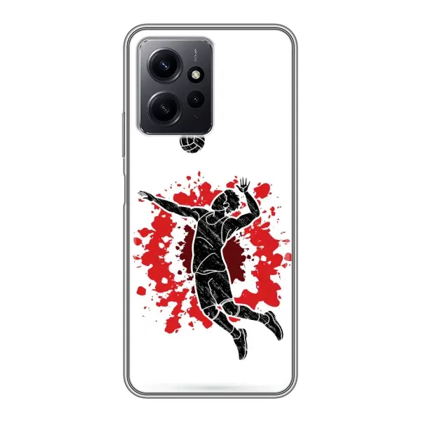 Чехол с рисунком «Волейболист» для Xiaomi Redmi Note 12