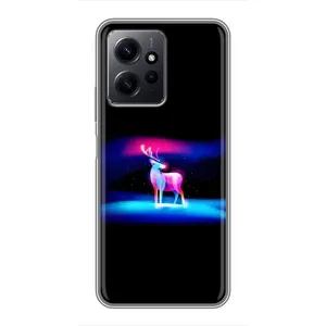 Силіконовий бампер з картинкою звірів для Xiaomi Redmi Note 12 (Яскравий олень)