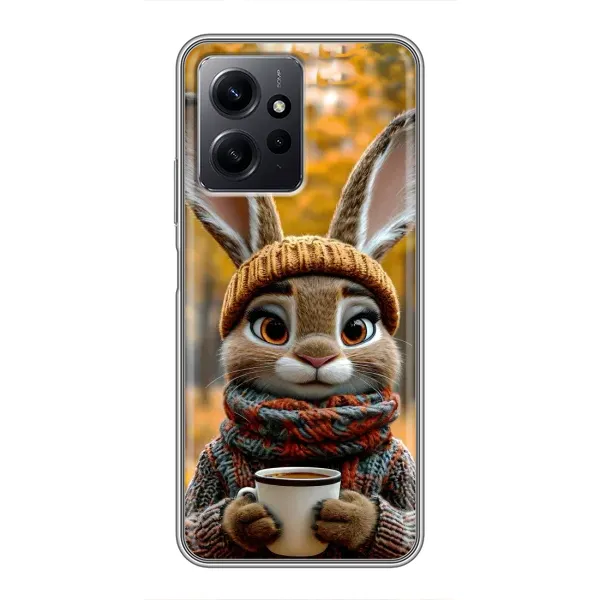 Чехол с рисунком «Зайчик с кофе» для Xiaomi Redmi Note 12 Чехол с рисунком «Зайчик с кофе» для Xiaomi Redmi Note 12