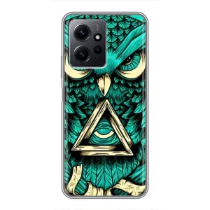 Чохли з принтом СОВИ для Xiaomi Redmi Note 12 (Зелена сова)