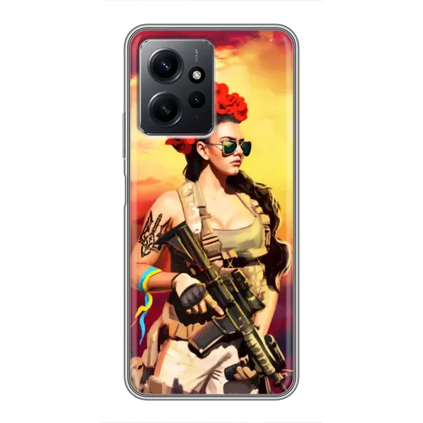 Чехол с рисунком «Женщина солдат» для Xiaomi Redmi Note 12 Чехол с рисунком «Женщина солдат» для Xiaomi Redmi Note 12