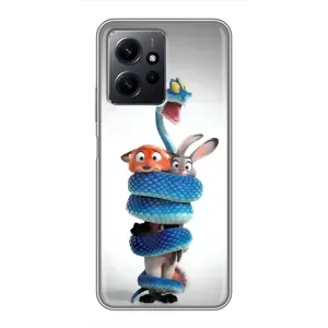 Силіконовий чохол з принтом Зоотрополіс для Xiaomi Redmi Note 12 (Змія Зоо)