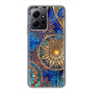 Чохли з сенсом на Xiaomi Redmi Note 12 (Золоті узори)