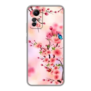 Чохол з картинкою Сакури на Xiaomi Redmi Note 12s (Метелики на сакурі)