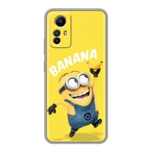 Мультяшный принт на Чехол для Редми Нот 12с (Banana)