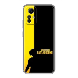 Чохол (TPU) з картинкою "Лого Пабг" на Редмі Нот 12с (Battlegrounds)