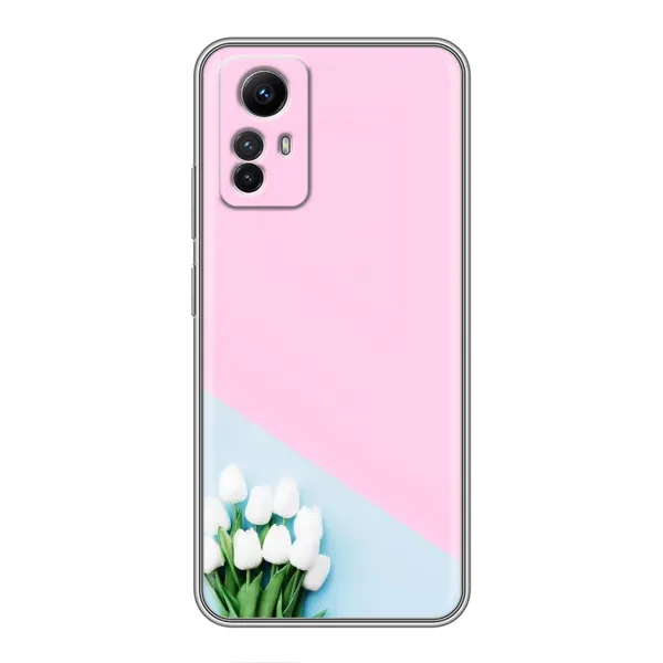 Чехол с рисунком «Белые тюльпаны» для Xiaomi Redmi Note 12s Чехол с рисунком «Белые тюльпаны» для Xiaomi Redmi Note 12s