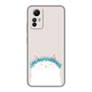 Чехол на тематику: Коты для Xiaomi Redmi Note 12s (Белый котик)