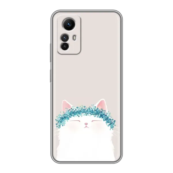 Чехол с рисунком «Белый котик» для Xiaomi Redmi Note 12s Чехол с рисунком «Белый котик» для Xiaomi Redmi Note 12s