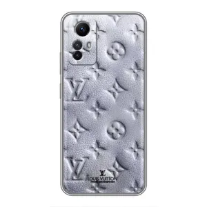 Текстурный Чехол Louis Vuitton для Редми Нот 12с (Белый ЛВ)