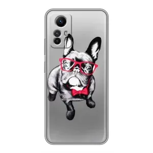 Чохол (ТПУ) Милі песики для Xiaomi Redmi Note 12s (Бульдог в окулярах)