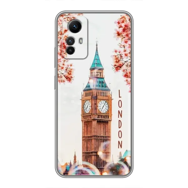Чехол с рисунком «Часы Лондон» для Xiaomi Redmi Note 12s