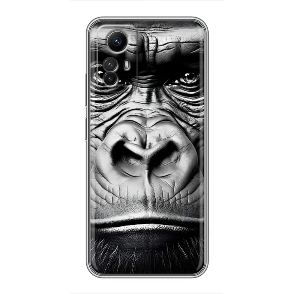 Чехол с рисунком «Черная обезьяна» для Xiaomi Redmi Note 12s Чехол с рисунком «Черная обезьяна» для Xiaomi Redmi Note 12s