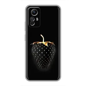Чохол з зображенням смачної їжі для Xiaomi Redmi Note 12s (Чорна полуниця)
