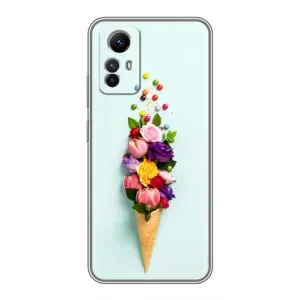 Чохли з тематикою "КВІТИ" на Xiaomi Redmi Note 12s (Квітка-морозиво)