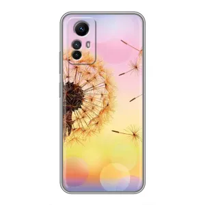 Силиконовый Чехол с одуванчиками на Xiaomi Redmi Note 12s (Цветок-одуванчик)