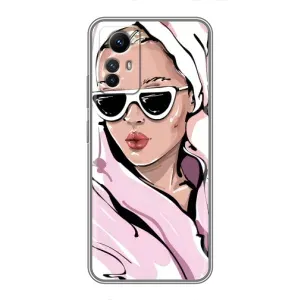 Чехол с картинкой Модные Девчонки Xiaomi Redmi Note 12s (Девушка в халате)
