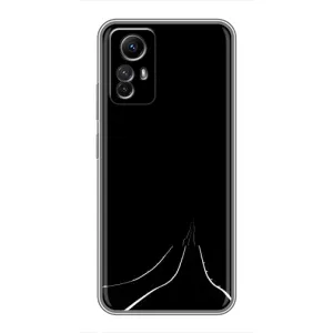 Чехол с картинками на черном фоне для Xiaomi Redmi Note 12s (Дорога)