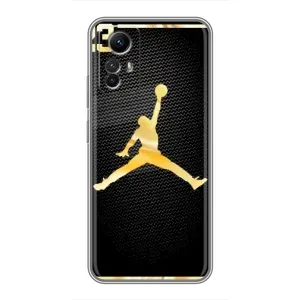 Силиконовый Чехол Nike Air Jordan на Редми Нот 12с (Джордан 23)
