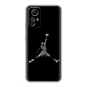 Силиконовый Чехол Nike Air Jordan на Редми Нот 12с (Джордан)