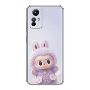 Чехол с принтом Лабубу для Xiaomi Redmi Note 12s (Фиолетовый Лабубу)