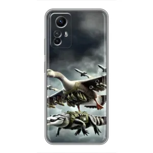 Чохол з мемами траралело тралала для Xiaomi Redmi Note 12s (Гусіні і крокоділо)