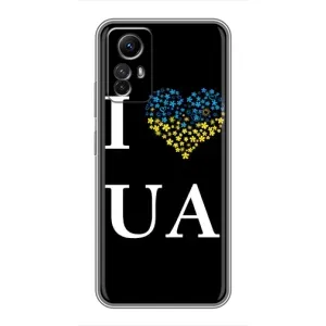 Силиконовый Чехол на Xiaomi Redmi Note 12s (Я-Украина) (I Love UA)