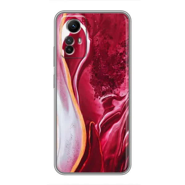 Чехол с рисунком «Красный мрамор» для Xiaomi Redmi Note 12s Чехол с рисунком «Красный мрамор» для Xiaomi Redmi Note 12s