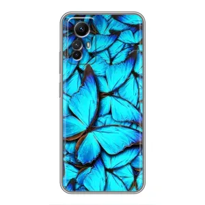 Силиконовый бампер с картинкой животных для Xiaomi Redmi Note 12s (Крылья бабочек)