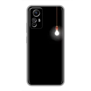 Чехол с картинками на черном фоне для Xiaomi Redmi Note 12s (Лампочка)