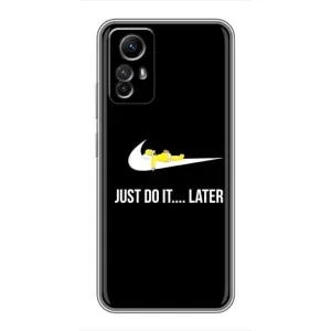 Силиконовый Чехол на Xiaomi Redmi Note 12s с картинкой Nike (Later)
