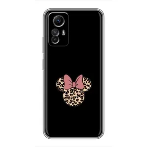 Чехол с леопардовым принтом на Xiaomi Redmi Note 12s (Леопардовая Минни)