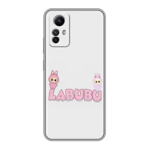Чехол с принтом Лабубу для Xiaomi Redmi Note 12s (Логотип Лабубу)