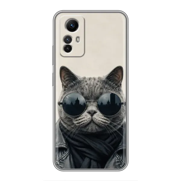 Чехол с рисунком «Модный кот» для Xiaomi Redmi Note 12s Чехол с рисунком «Модный кот» для Xiaomi Redmi Note 12s