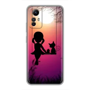 Дівчачий Чохол для Xiaomi Redmi Note 12s (На гойдалці)