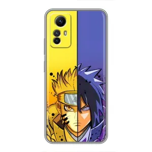 Купить Чехлы на телефон с принтом Anime для Xiaomi Redmi Note 12s (Naruto Vs Sasuke)