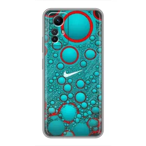 Силиконовый Чехол на Xiaomi Redmi Note 12s с картинкой Nike (Найк зеленый)
