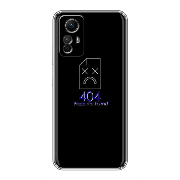 Чехол с рисунком «Ошибка 404» для Xiaomi Redmi Note 12s Чехол с рисунком «Ошибка 404» для Xiaomi Redmi Note 12s