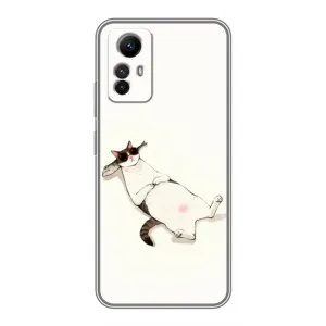 Чехол на тематику: Коты для Xiaomi Redmi Note 12s (Отдых)