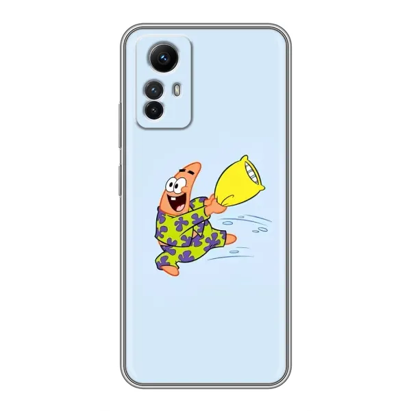 Чехол с рисунком «Патрик с подушкой» для Xiaomi Redmi Note 12s