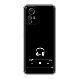 Чехол с картинками на черном фоне для Xiaomi Redmi Note 12s (Плеер)