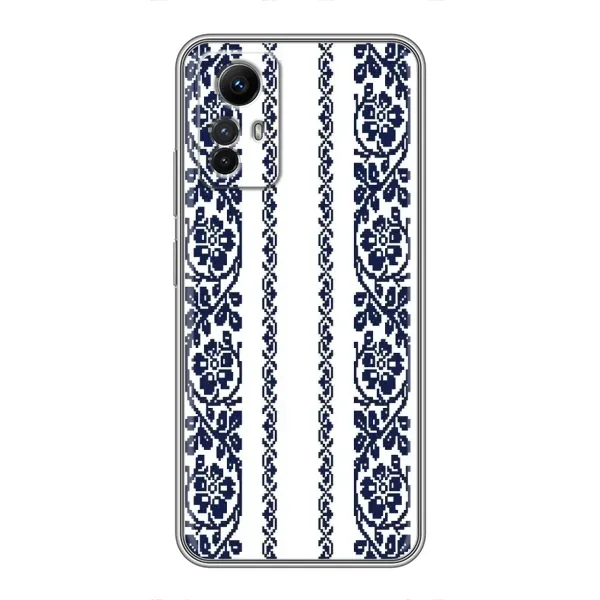 Чехол с рисунком «Синяя вышиванка» для Xiaomi Redmi Note 12s Чехол с рисунком «Синяя вышиванка» для Xiaomi Redmi Note 12s